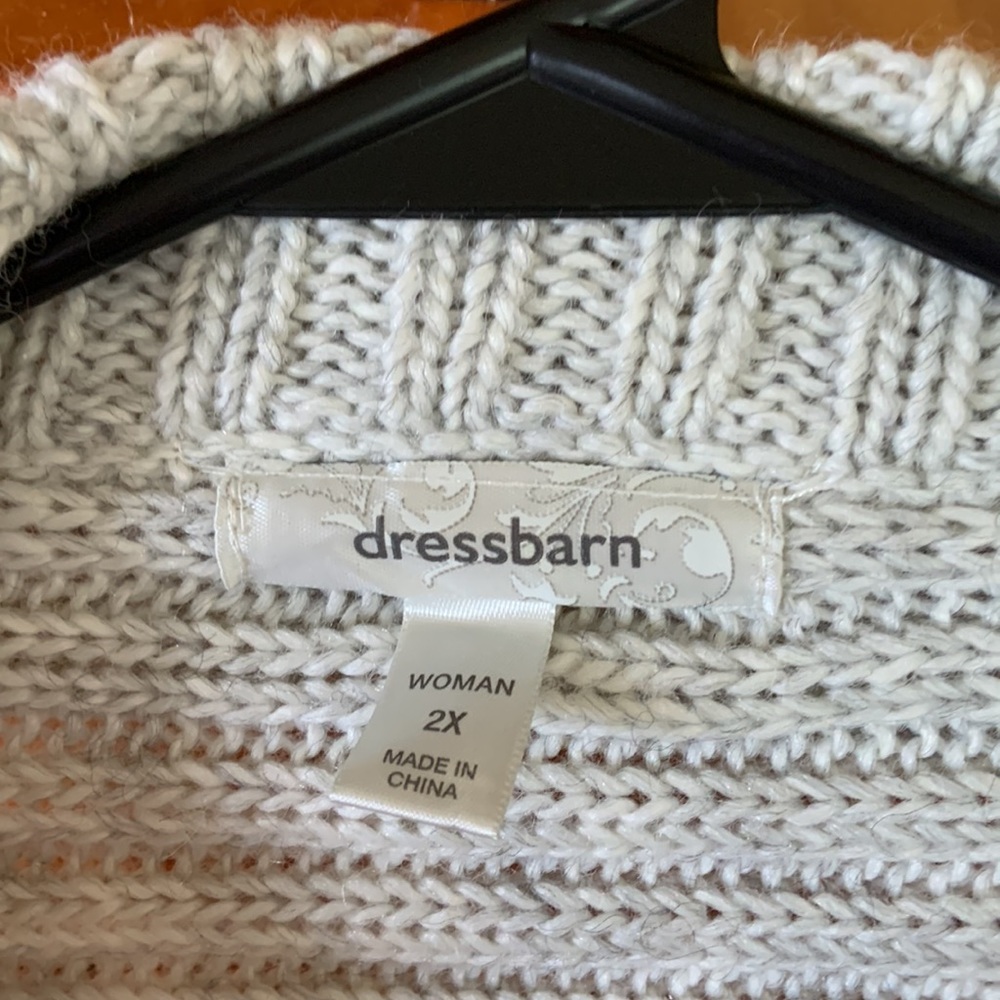 Grey cardigan style sweater - Picture 3 of 5